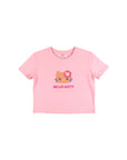 KITTY クロップドTシャツ 日焼けドット-フェイス - PK