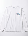 オーバルパームツリー長袖Tシャツ - WHT