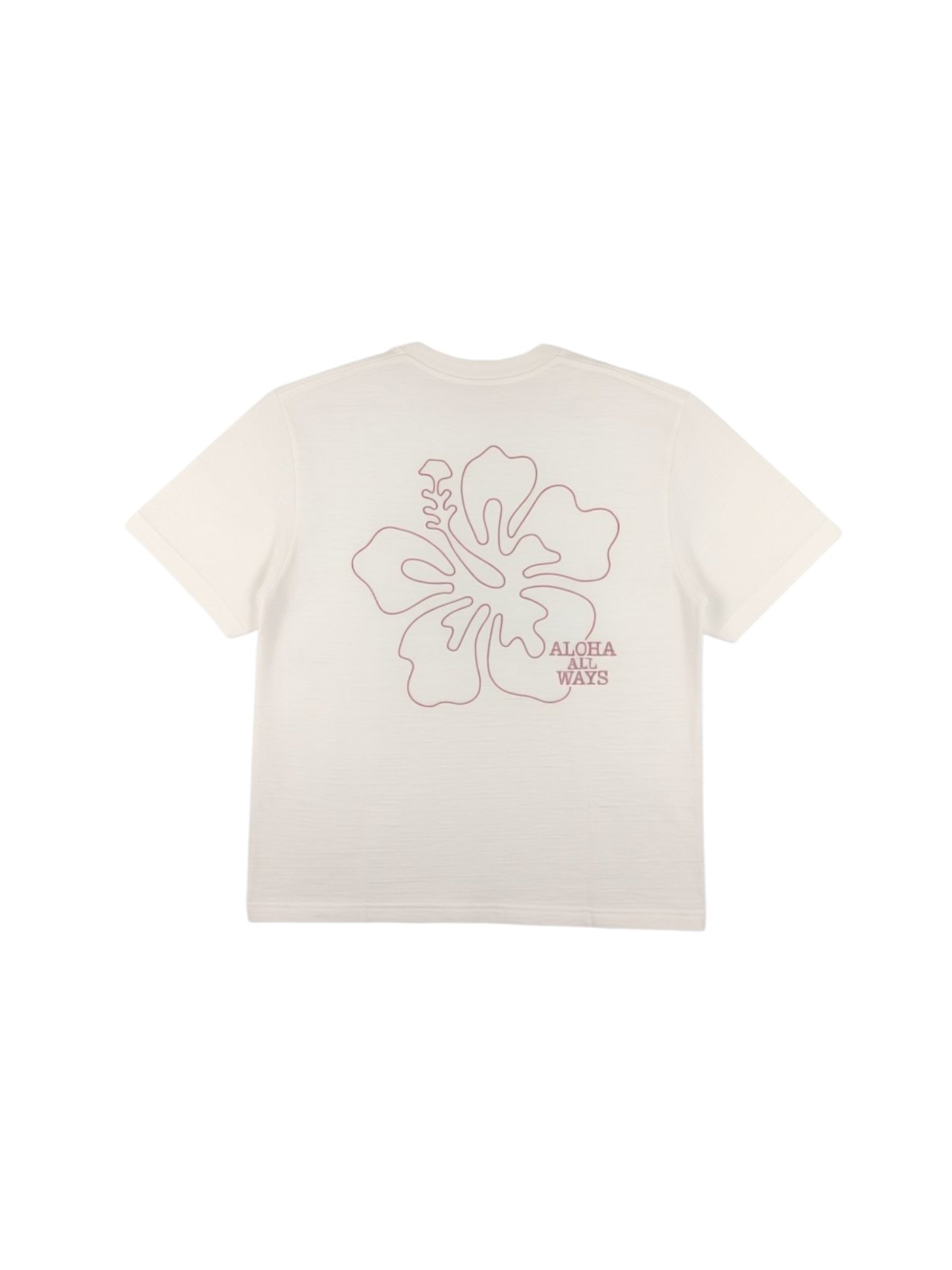 ハイビスカス刺繍スラブTシャツ - WHT – ローカルモーション公式