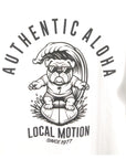 サーフドッグアーチ長袖Tシャツ - WHT