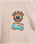 バス柄切リ貼リワッペンTシャツ