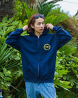 ライオンコーヒージップパーカー - NVY