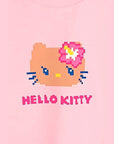 KITTY クロップドTシャツ 日焼けドット-フェイス - PK