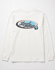 オーバルパームツリー長袖Tシャツ - WHT
