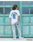 スティッチサガラ刺繍Tシャツ - WHT