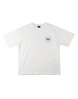 サークルデニム貼り付けTシャツ - WHT