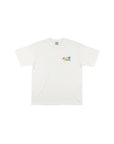 オリジナルロゴレインボープリントTシャツ - WHT
