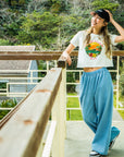 ダイアモンドヘッドプリントTシャツ - WHT