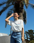 アロハオールウェイズステッチTシャツ - WHT