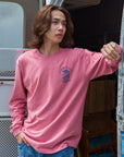 サーフドッグアーチ長袖Tシャツ - PNK