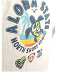 ホヌ柄切リ貼リワッペンTシャツ