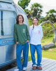 サーファーズコーヒーコラボ 長袖Tシャツ - WHT