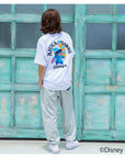 スティッチサガラ刺繍Tシャツ - WHT