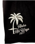 スラブ刺繍Tシャツ - BLK
