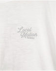 スラブ刺繍Tシャツ - WHT