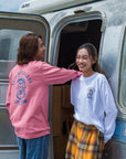 サーフドッグアーチ長袖Tシャツ - PNK