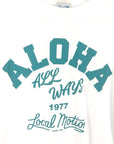 アロハアーチ長袖Tシャツ - WHT