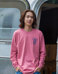サーフドッグアーチ長袖Tシャツ - PNK