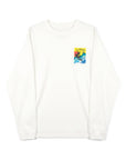 サーフレトログラフィック長袖Tシャツ - WHT