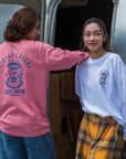 サーフドッグアーチ長袖Tシャツ - PNK