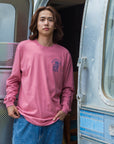 サーフドッグアーチ長袖Tシャツ - PNK