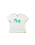 パームアロハプリントTシャツ - WHT