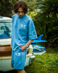 ヘビーオンスフットボールTシャツ - SBLU