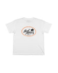 オーバルオリジナルロゴステッチTシャツ - WHT