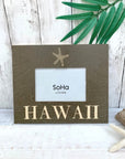 wooden frame Hawaii Starfish