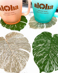 MESH COASTER MONSTERA