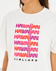 ROXY x HAWAIIAN AIRLINES TEE - WHT1