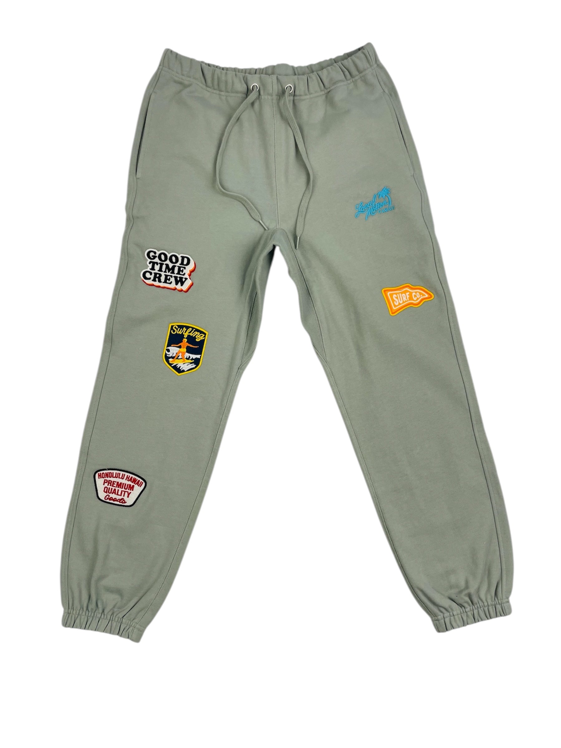 EMBLEM PATCH SWEAT PANTS – LOCAL MOTION JAPAN