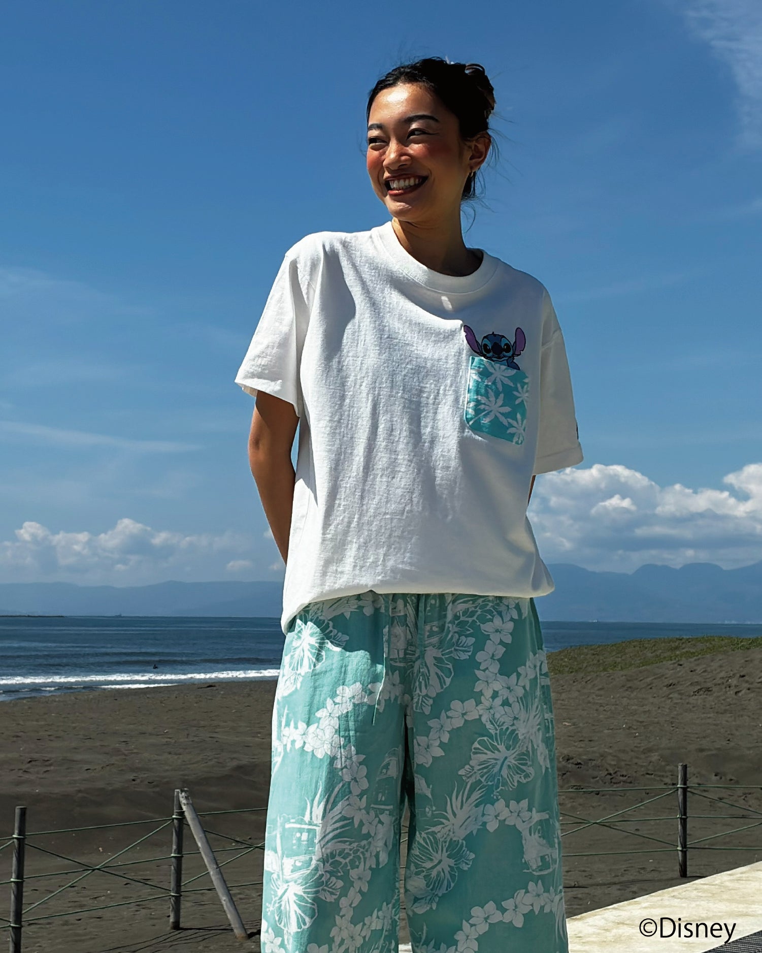 スティッチ刺繍ポケットTシャツ – ローカルモーション公式オンライン