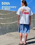 アニバーサリーパイプラインTシャツ - WHT