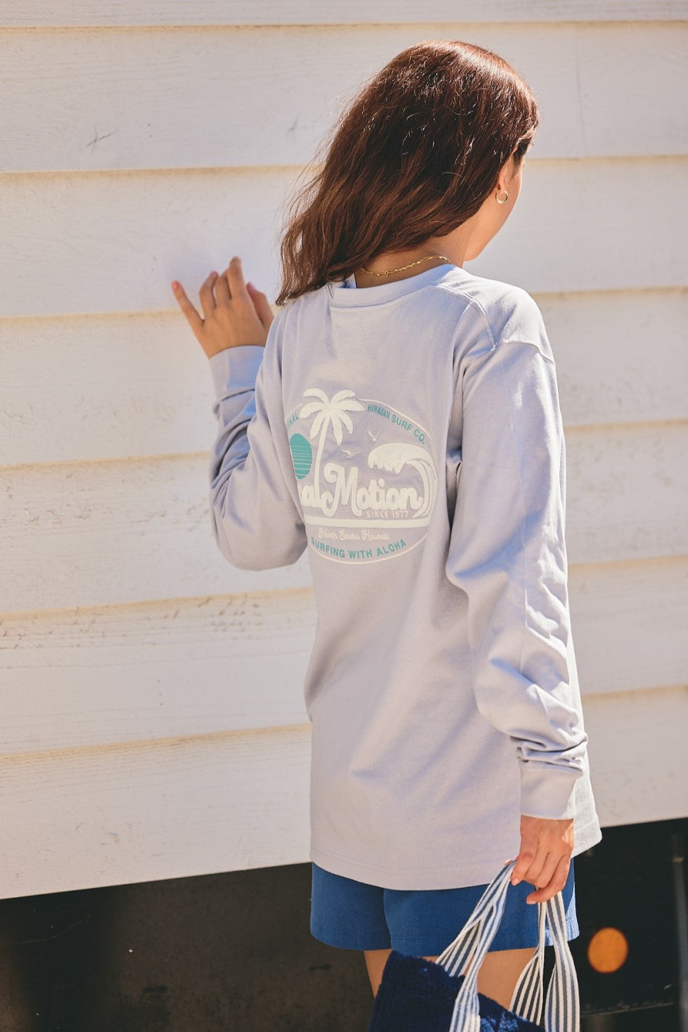 OVAL CHAIN STITCH×PRINT LS TEE