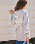 OVAL CHAIN STITCH×PRINT LS TEE