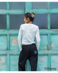 スティッチハイビスカスミニ長袖Tシャツ - WHT
