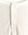 マルチリブヘンリー長袖Tシャツ - WHT