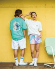 スティッチサークルプリントTシャツ