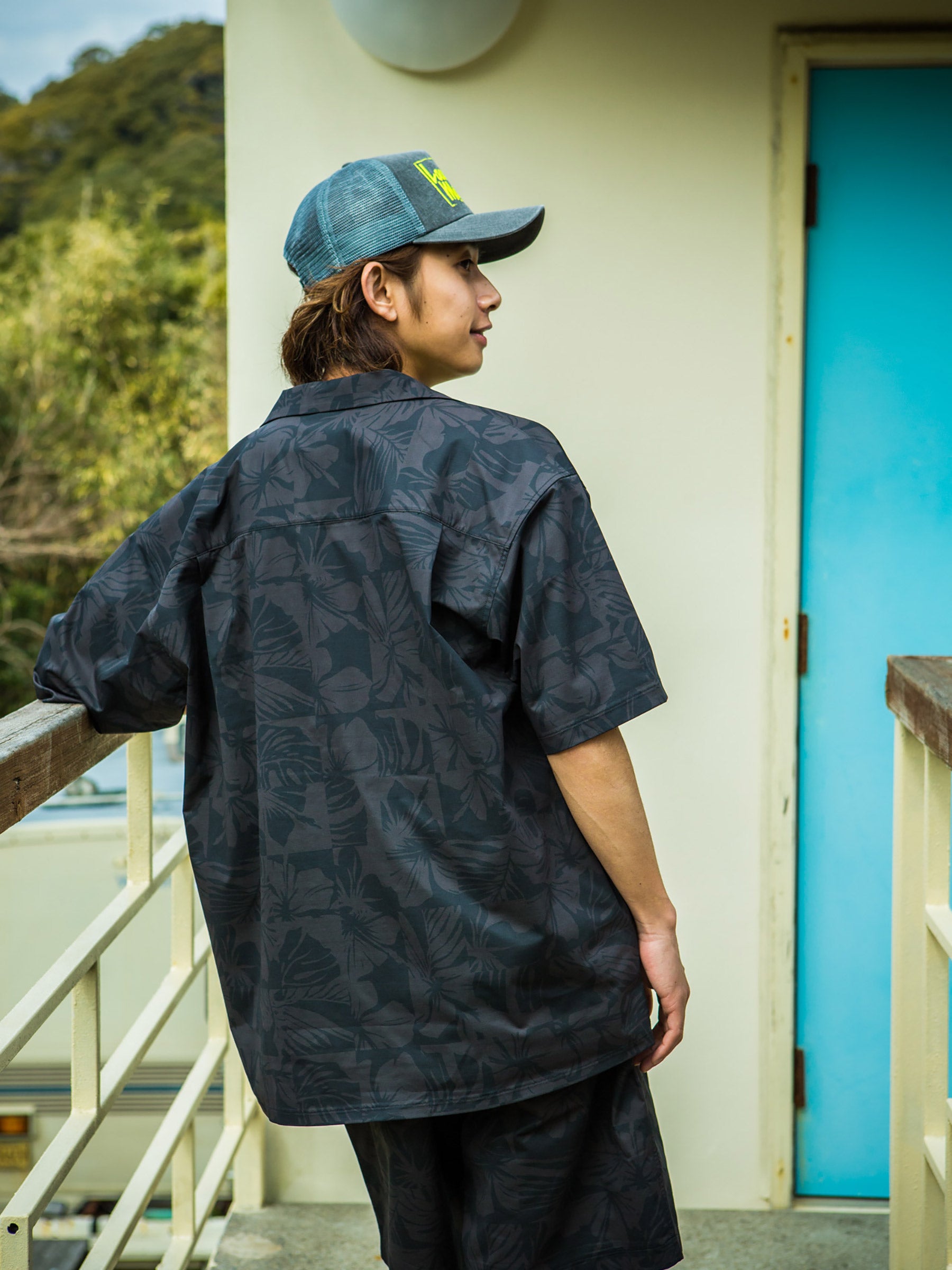 ハワイ柄 ペアテックスショーツ