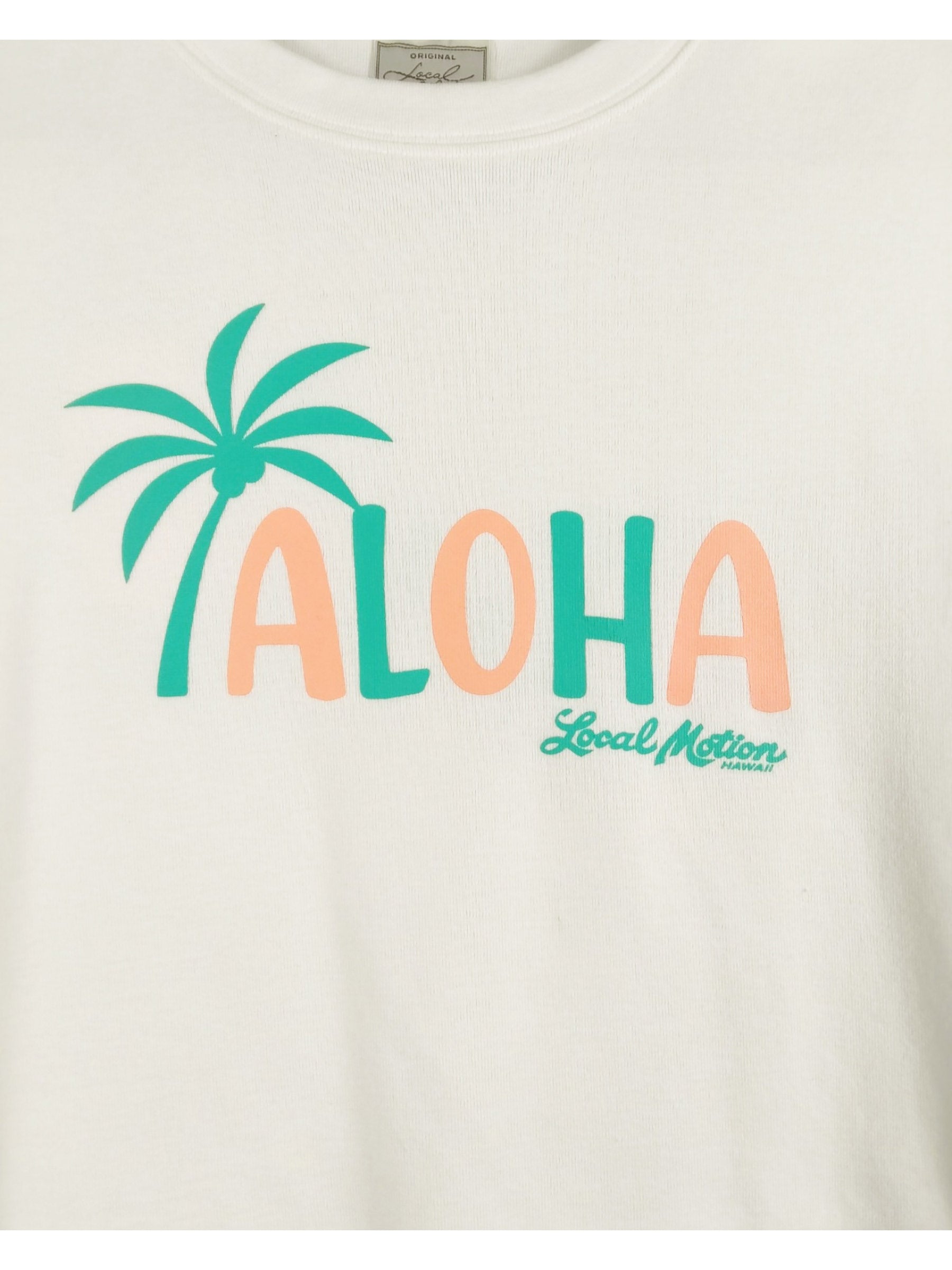 パームアロハプリントTシャツ - WHT