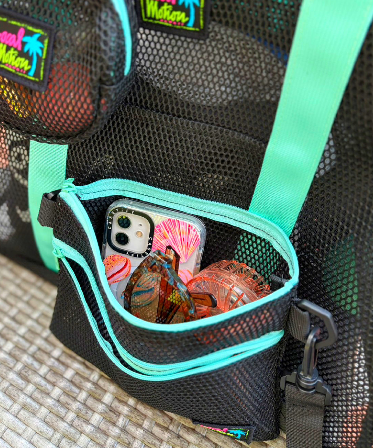 メッシュ ショルダーバッグ