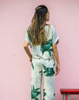 ヘンプレーヨンリボンTシャツ - GRN