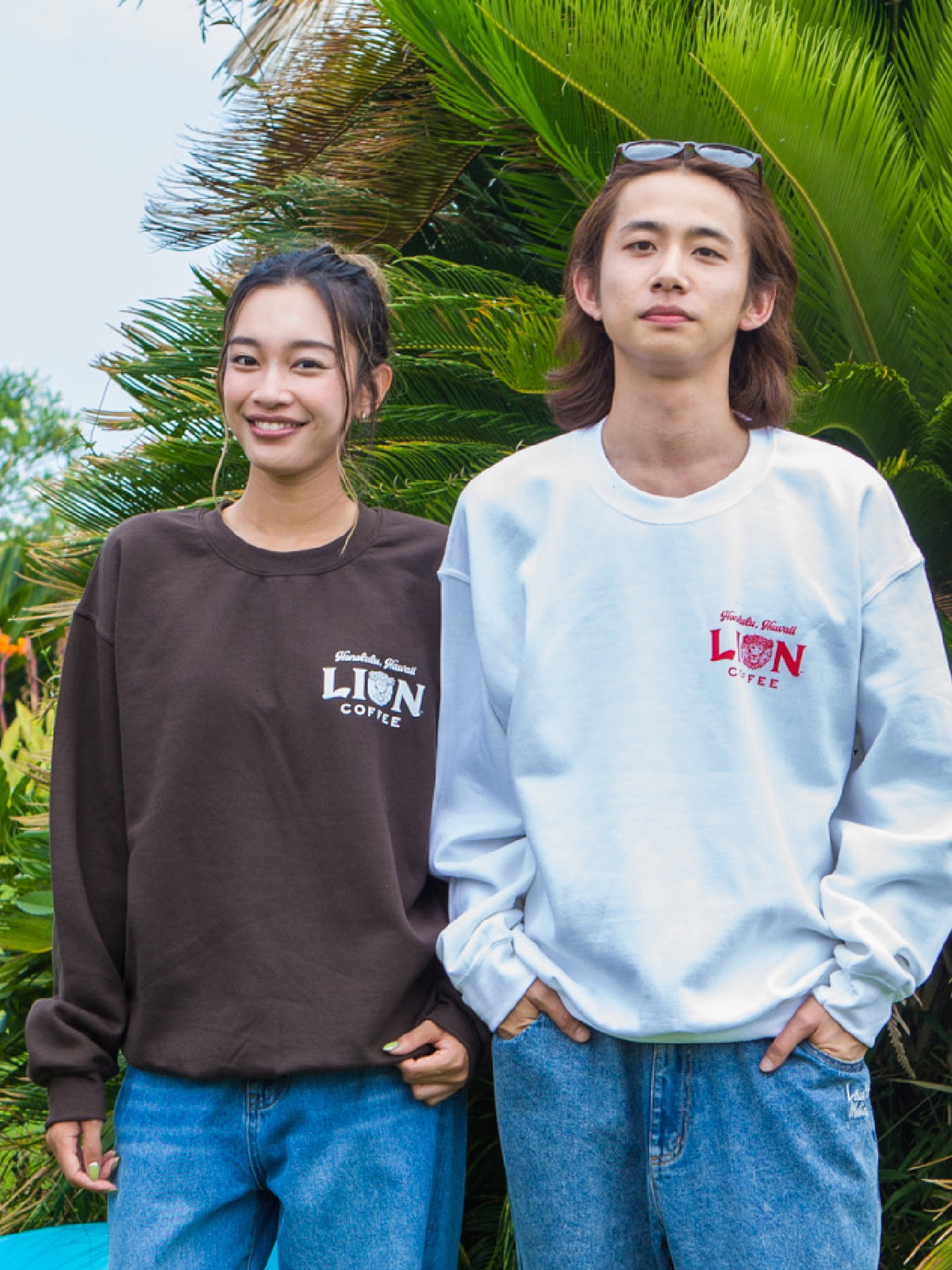 ライオンコーヒースウェット -  BRN