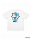スティッチアーチプリントTシャツ - WHT