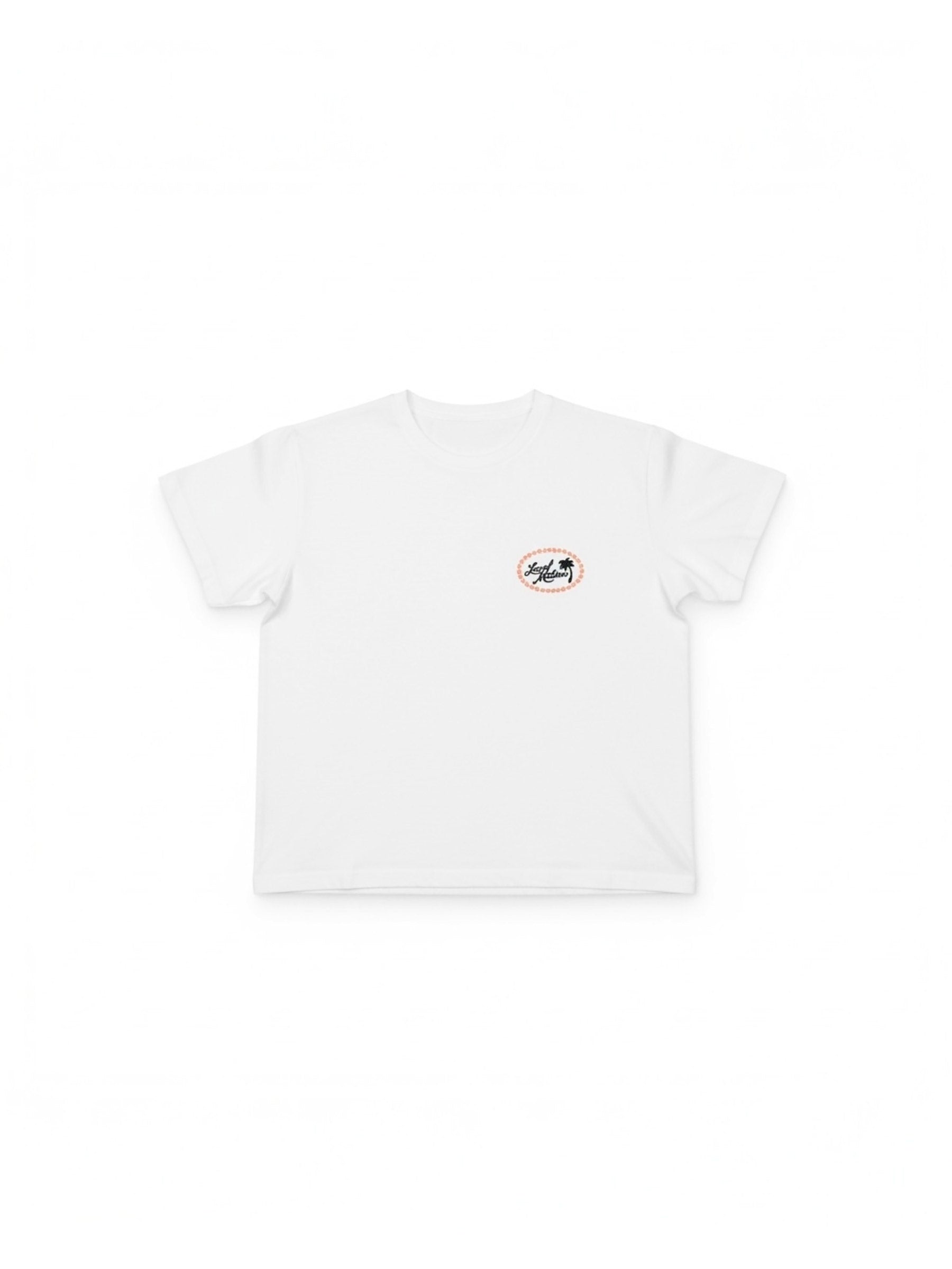 オーバルオリジナルロゴステッチTシャツ - WHT
