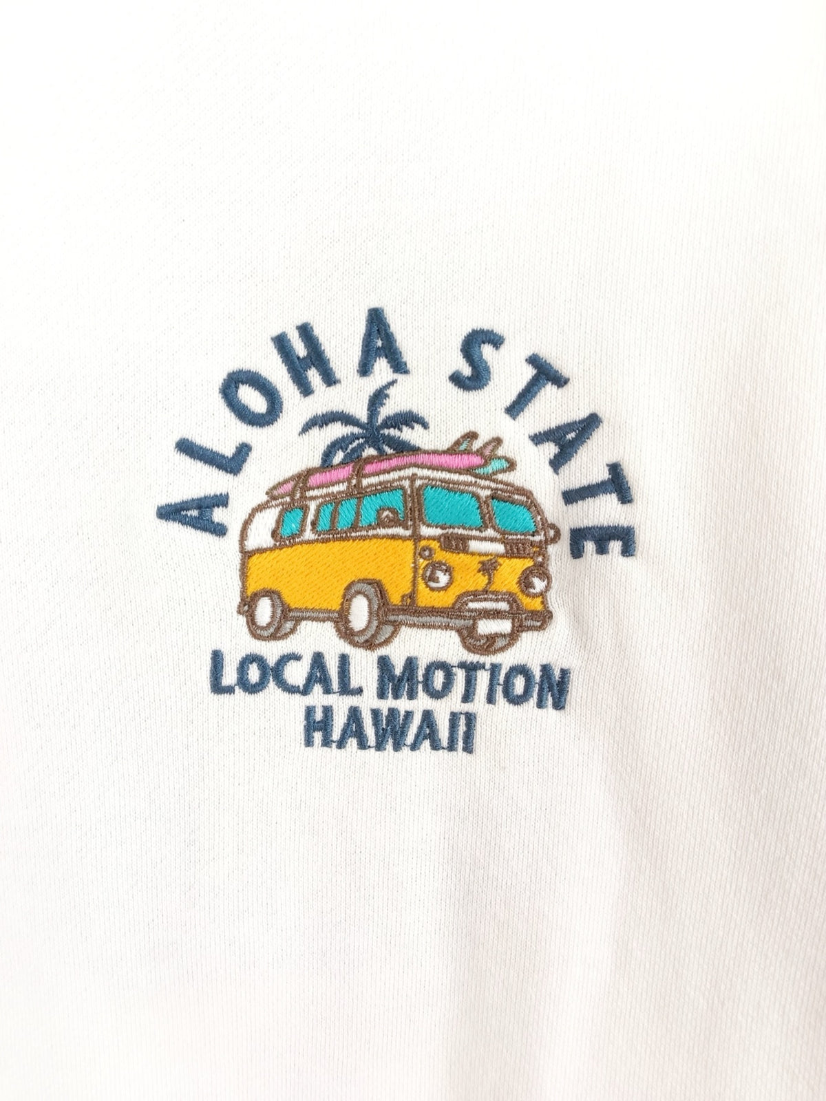 バスサークルサガラ刺繍スウェット - WHT