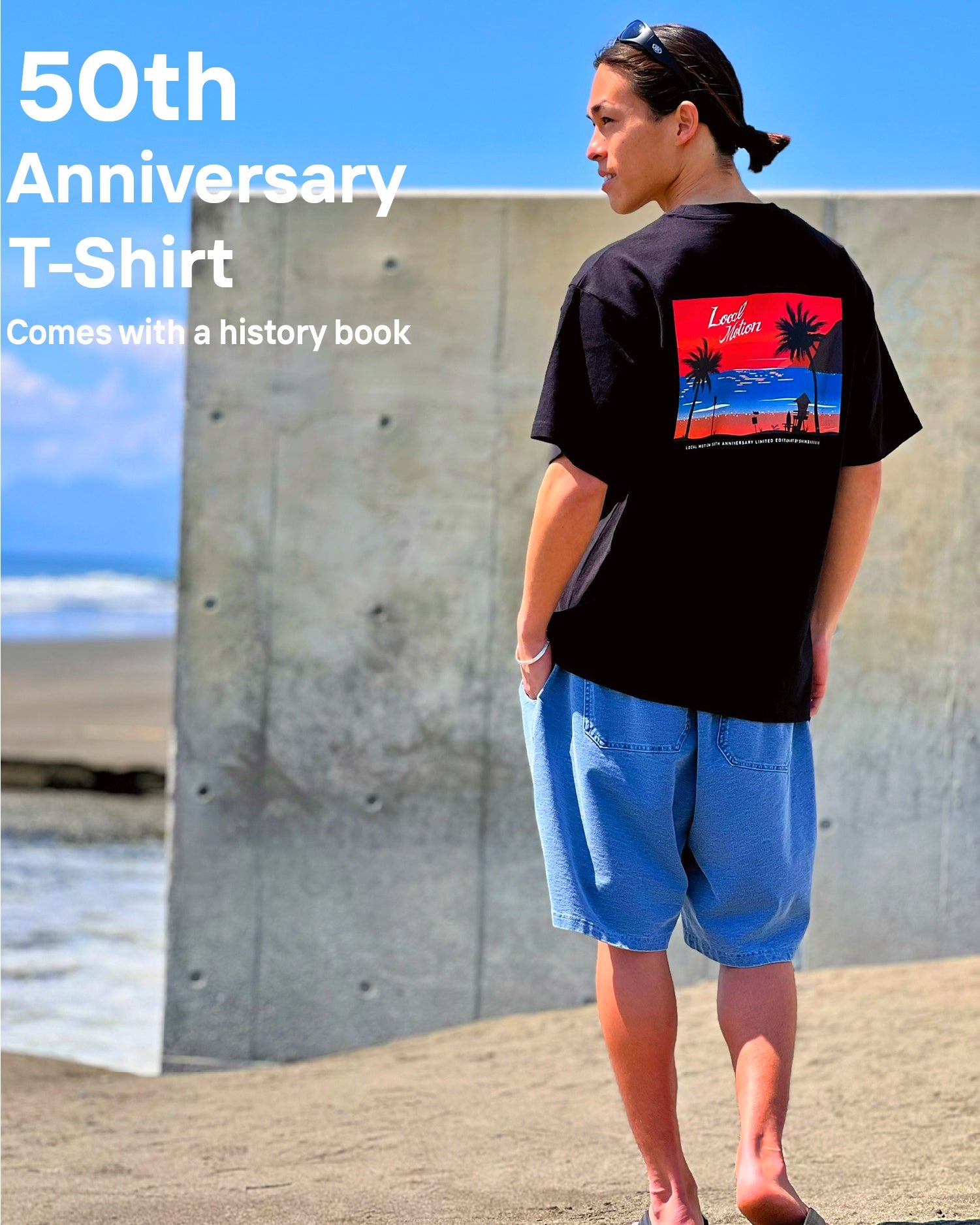 アニバーサリーサンセットTシャツ - BLK