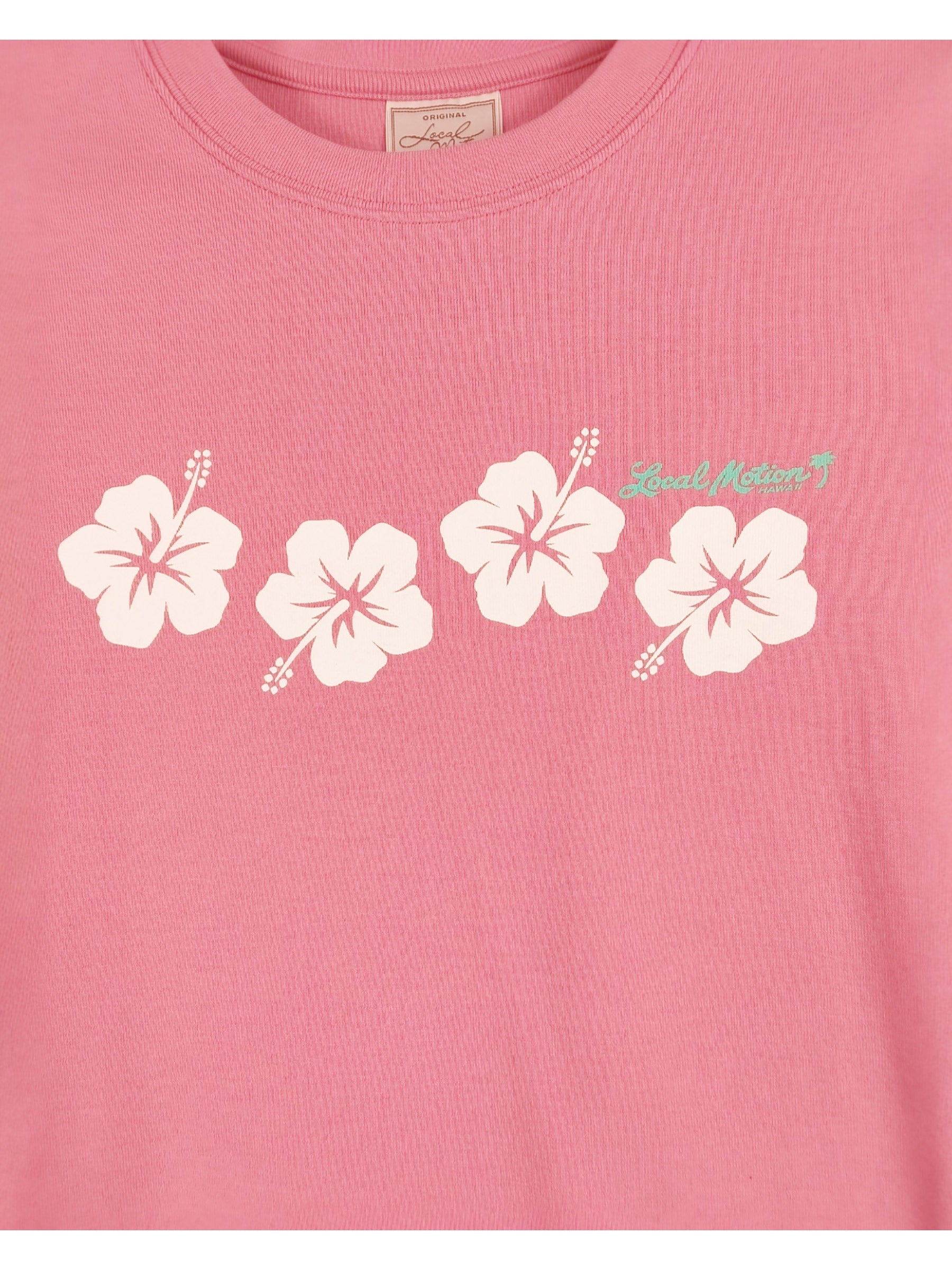 ハイビスカスプリントTシャツ - PNK