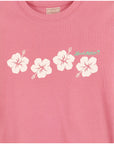 ハイビスカスプリントTシャツ - PNK
